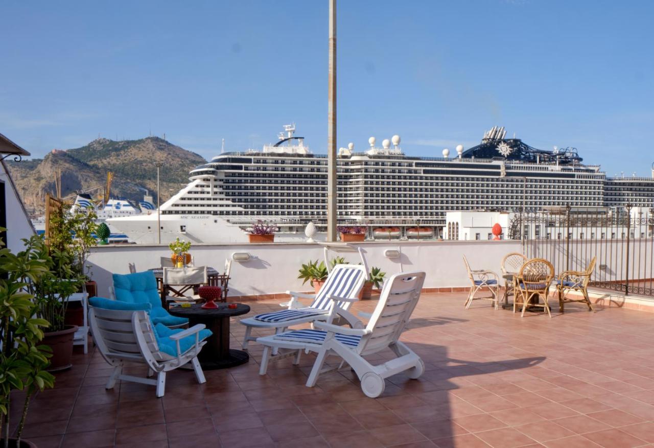 Ferienwohnung Attico Con Terrazza Sul Porto Palermo Exterior foto