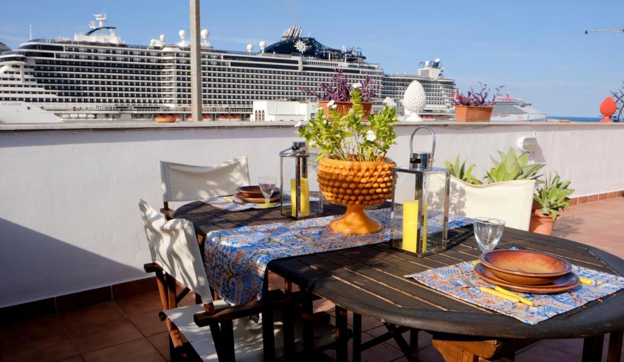 Ferienwohnung Attico Con Terrazza Sul Porto Palermo Exterior foto